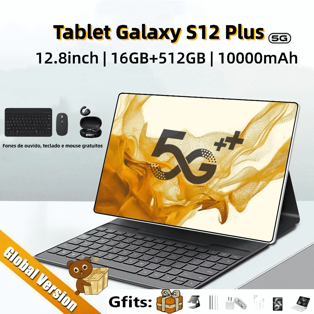 Galaxy S12 Tab Plus Vale a Pena? Tablet 5G com 16GB RAM e 512GB Review