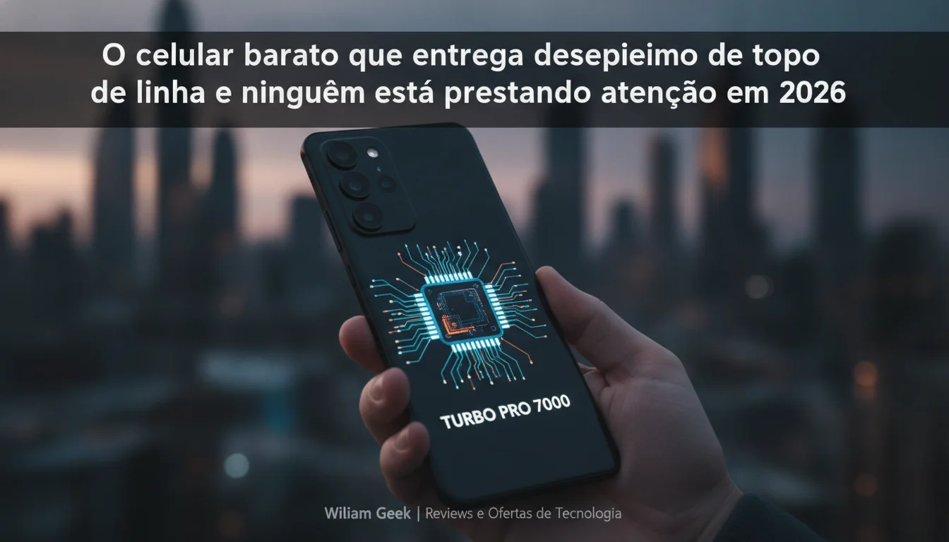 O celular barato que entrega desempenho de topo de linha e ninguém está prestando atenção em 2026